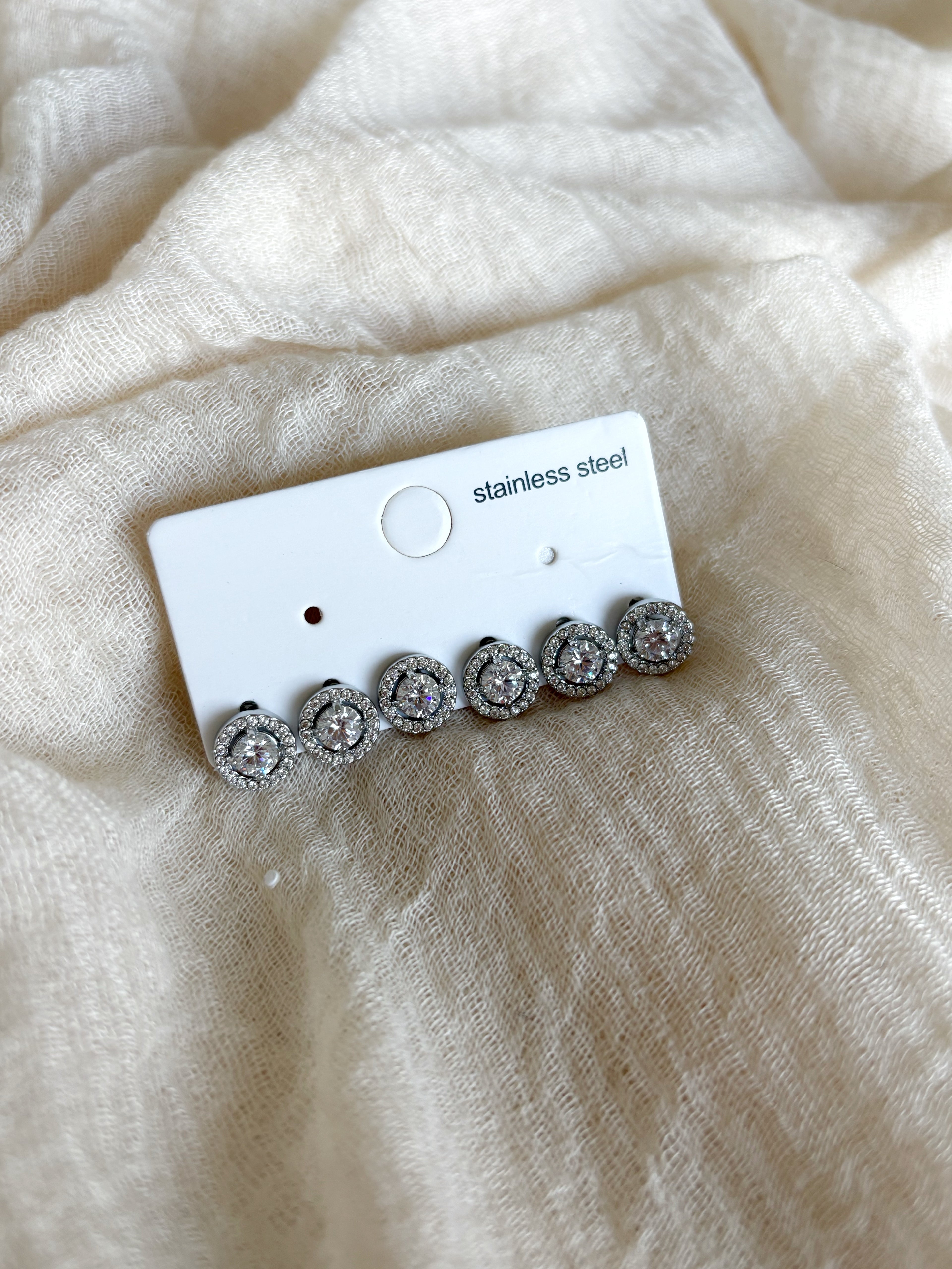 Set Orecchini Label Silver