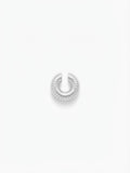 Ear Cuff Rigato Silver
