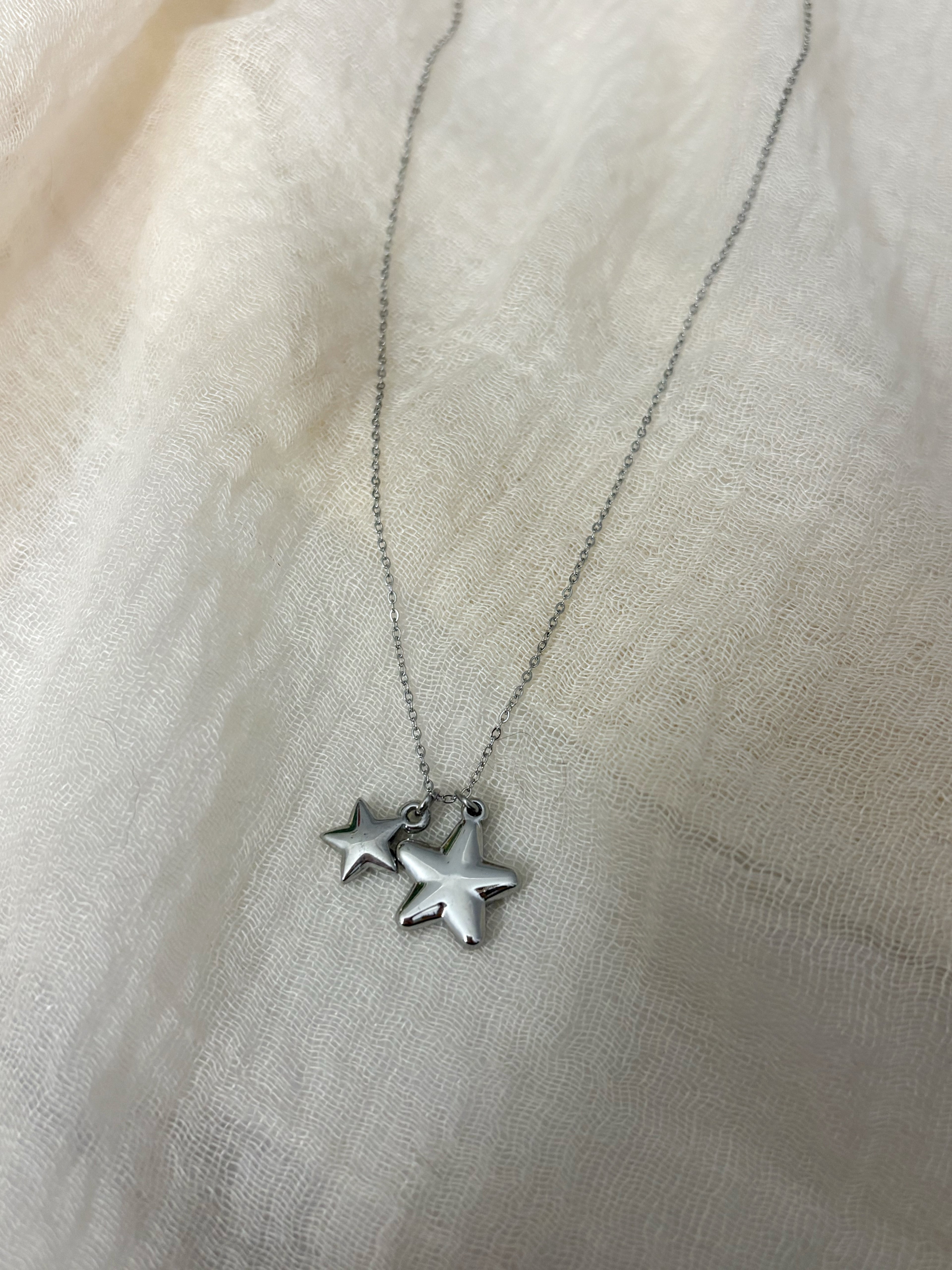 Collana Two Stars Silver