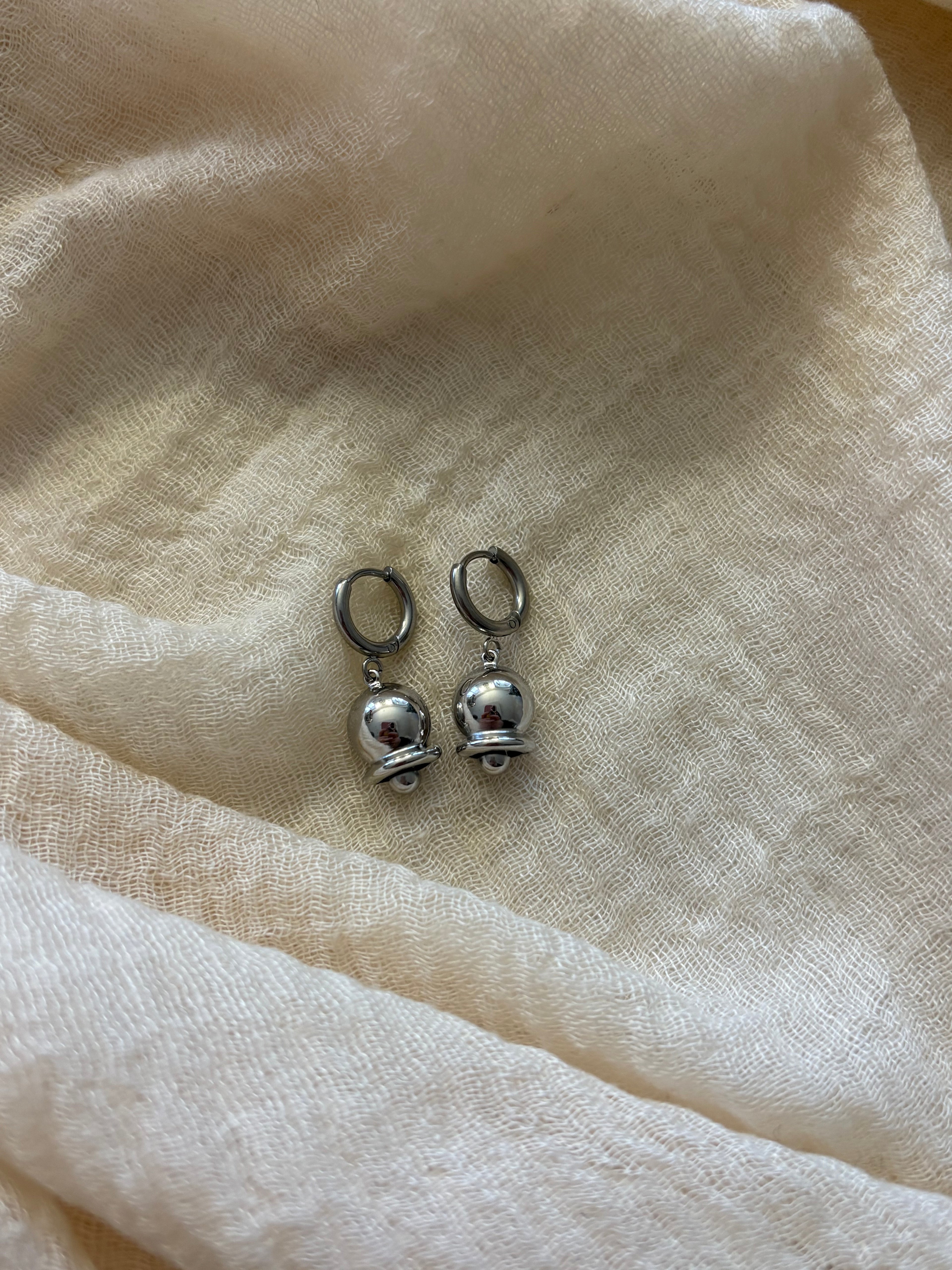 Orecchini Hoop Campanella Silver
