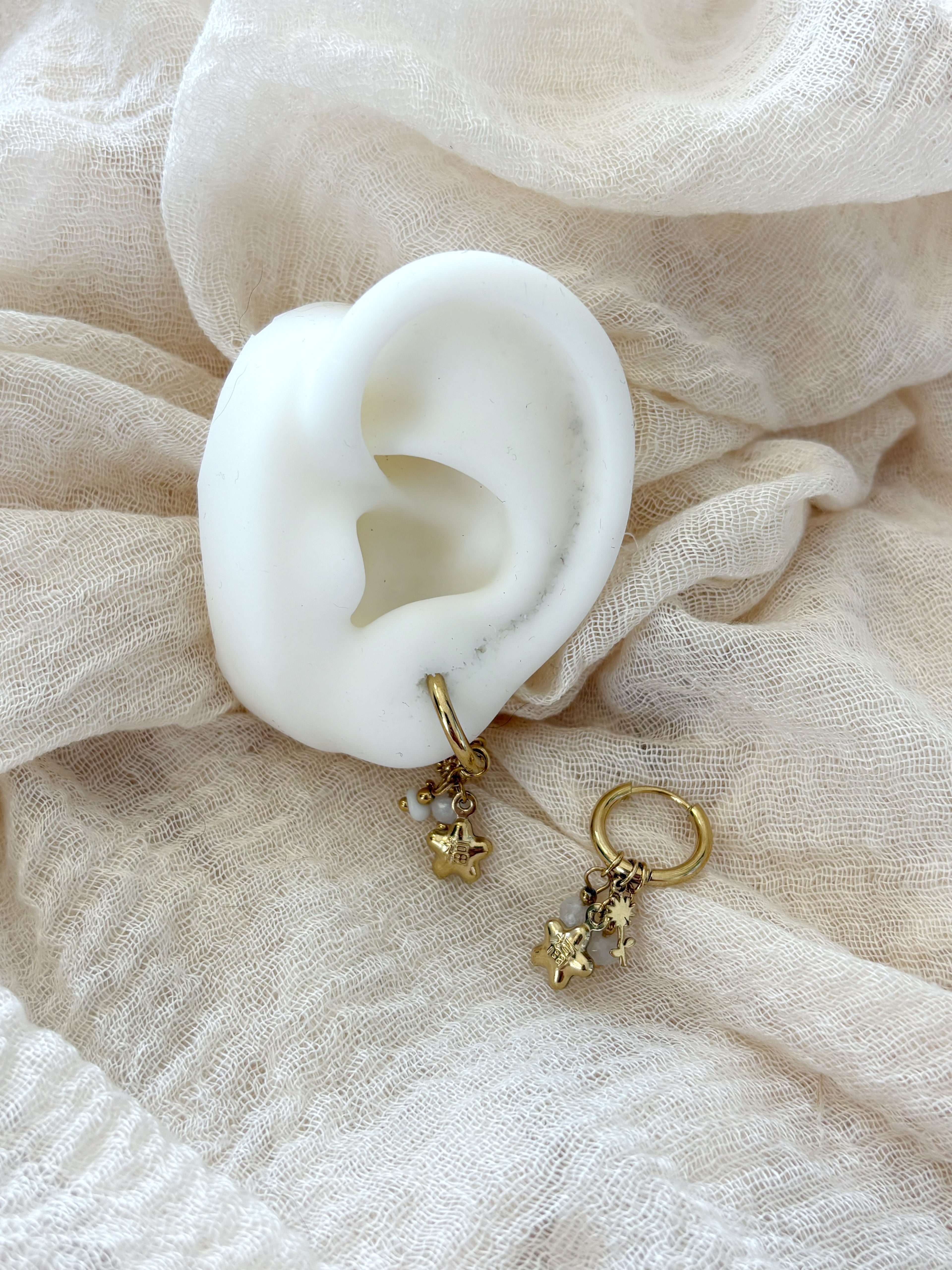Orecchini Charm Bianco