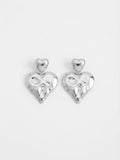 Orecchini Doppio Cuore Silver