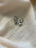 Orecchini Hoop Cuore Silver