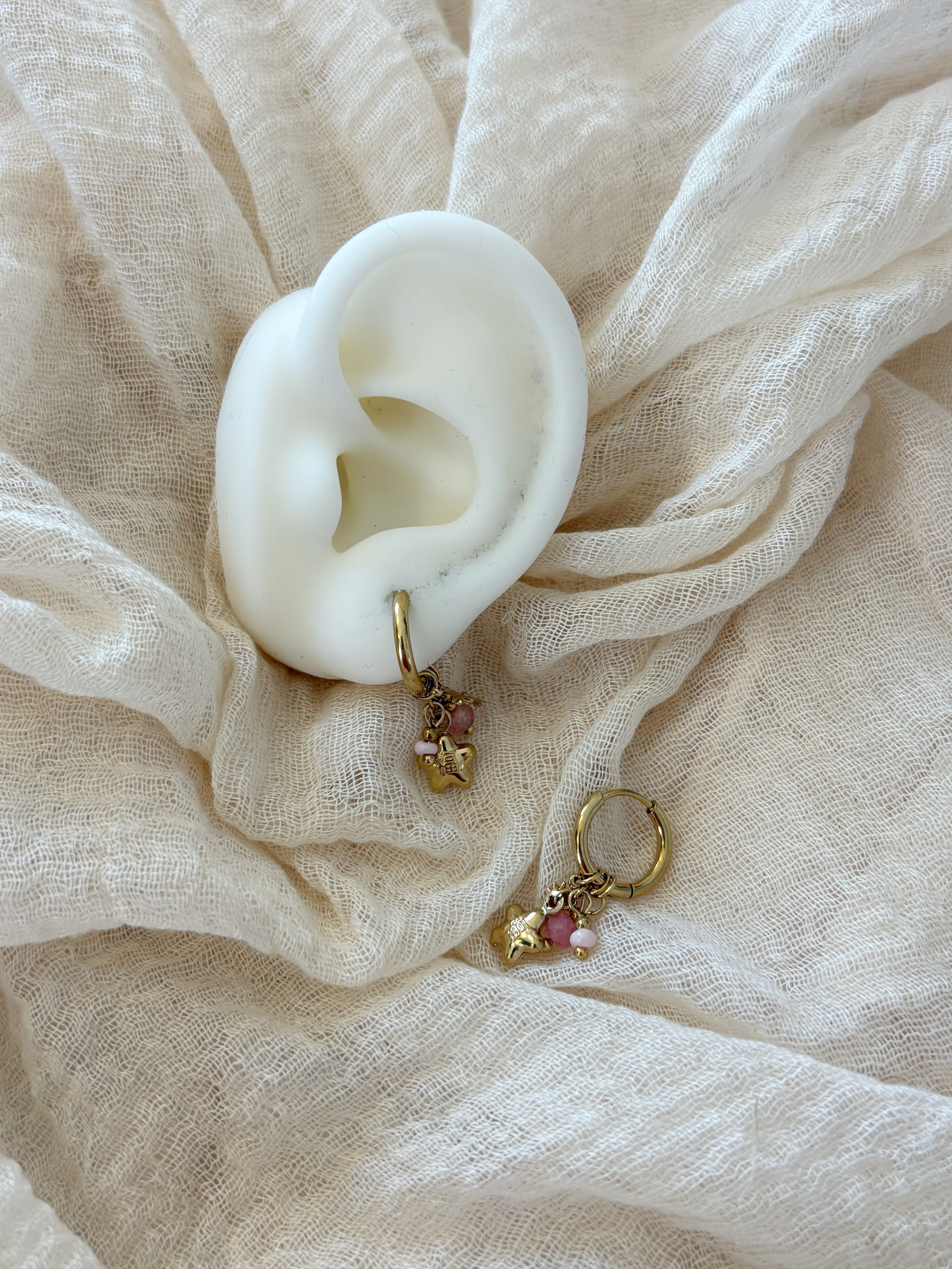 Orecchini Charm Rosa