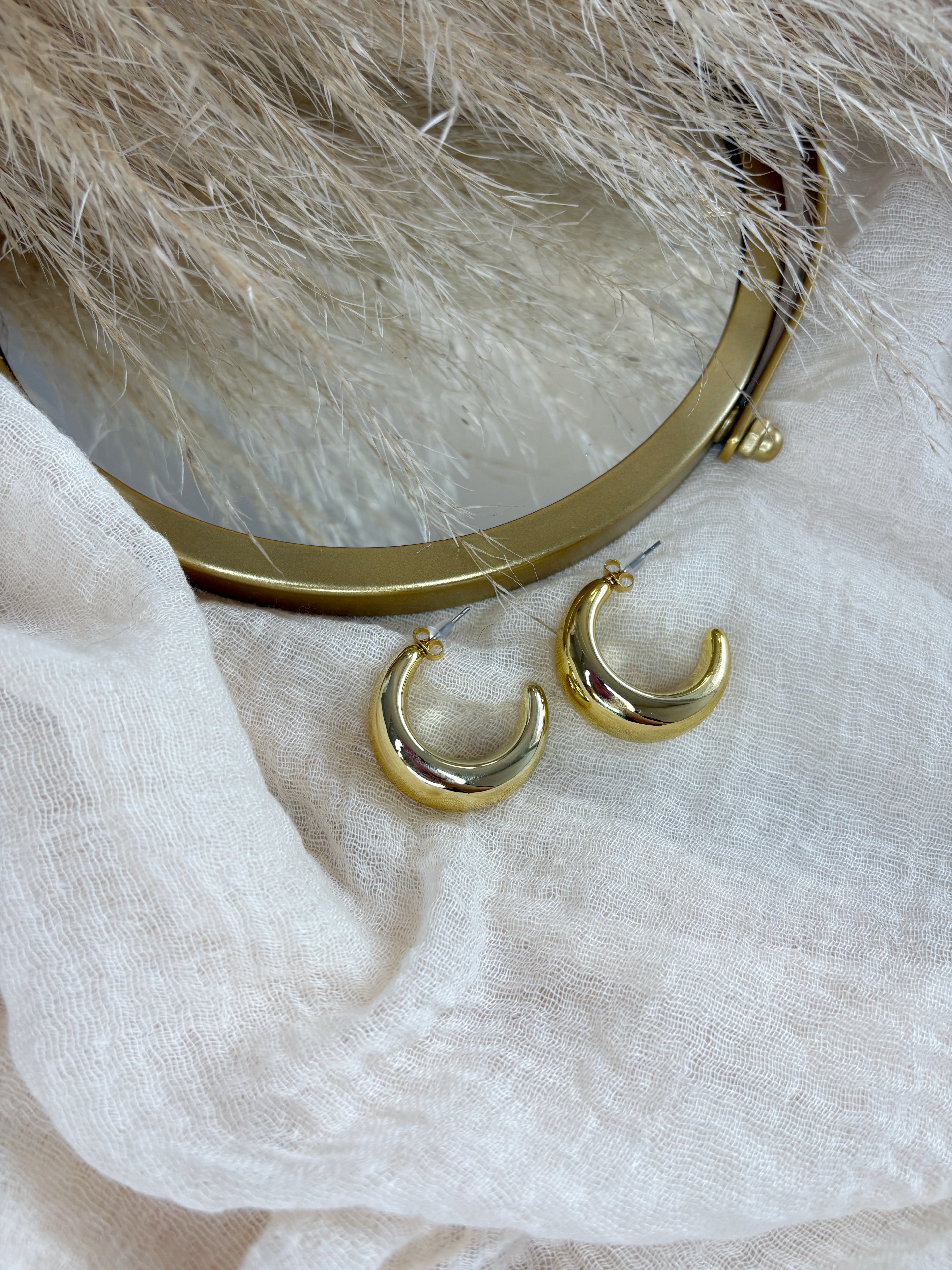 Orecchini Mezza Luna Gold