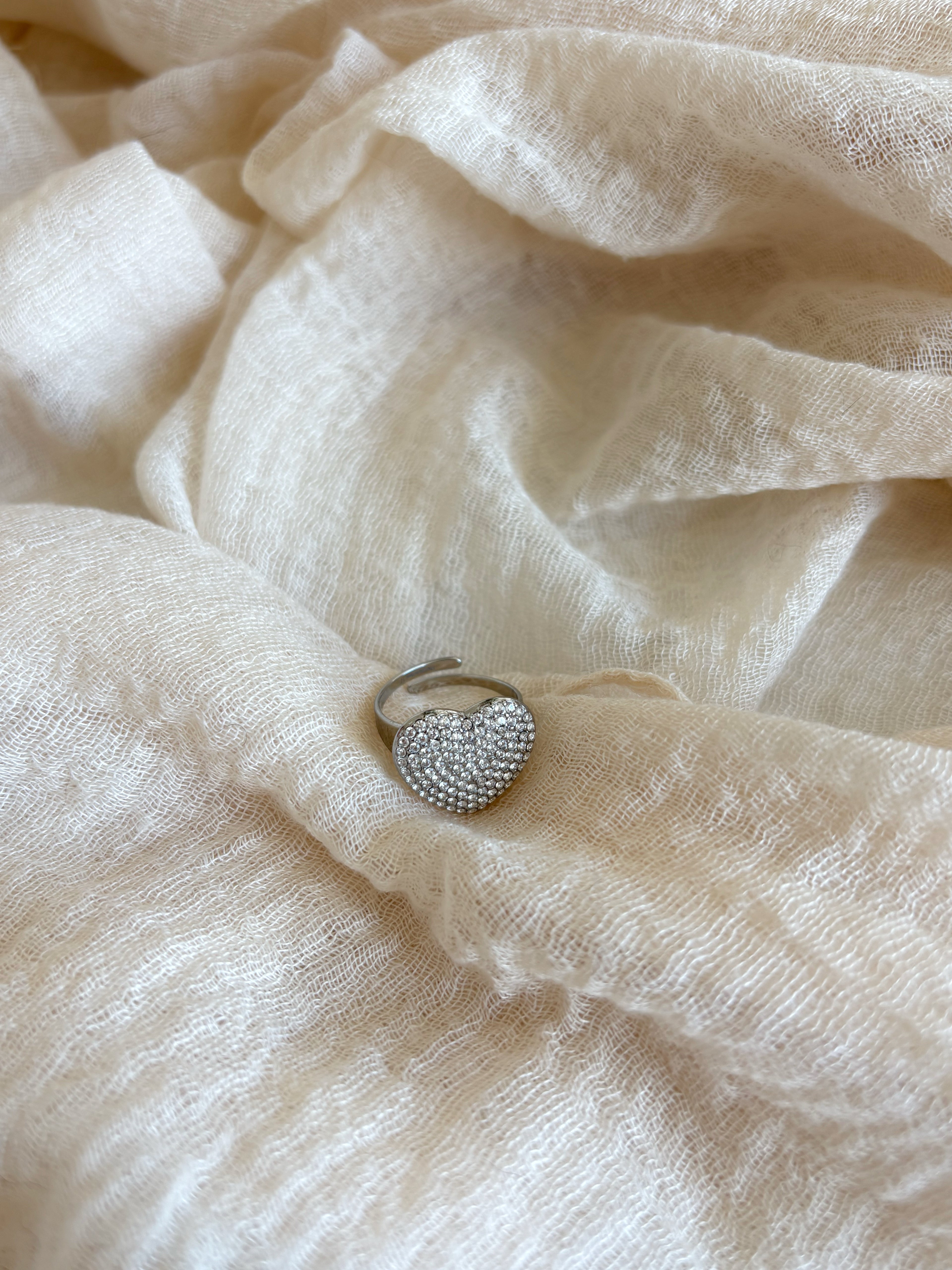 Anello Cuore Zirconato