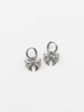 Orecchini Hoop Fiocco Silver