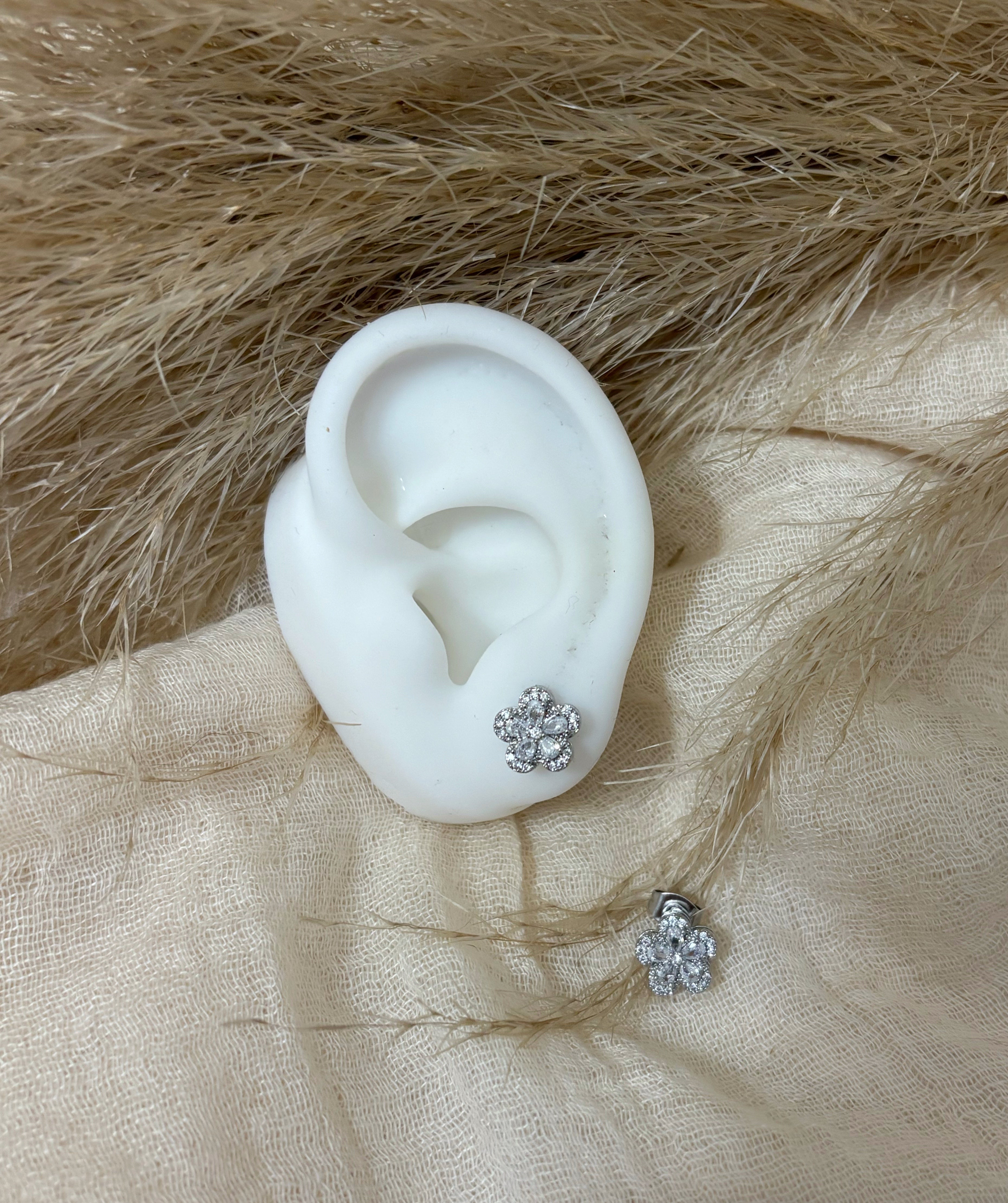 Orecchini Fiore Silver