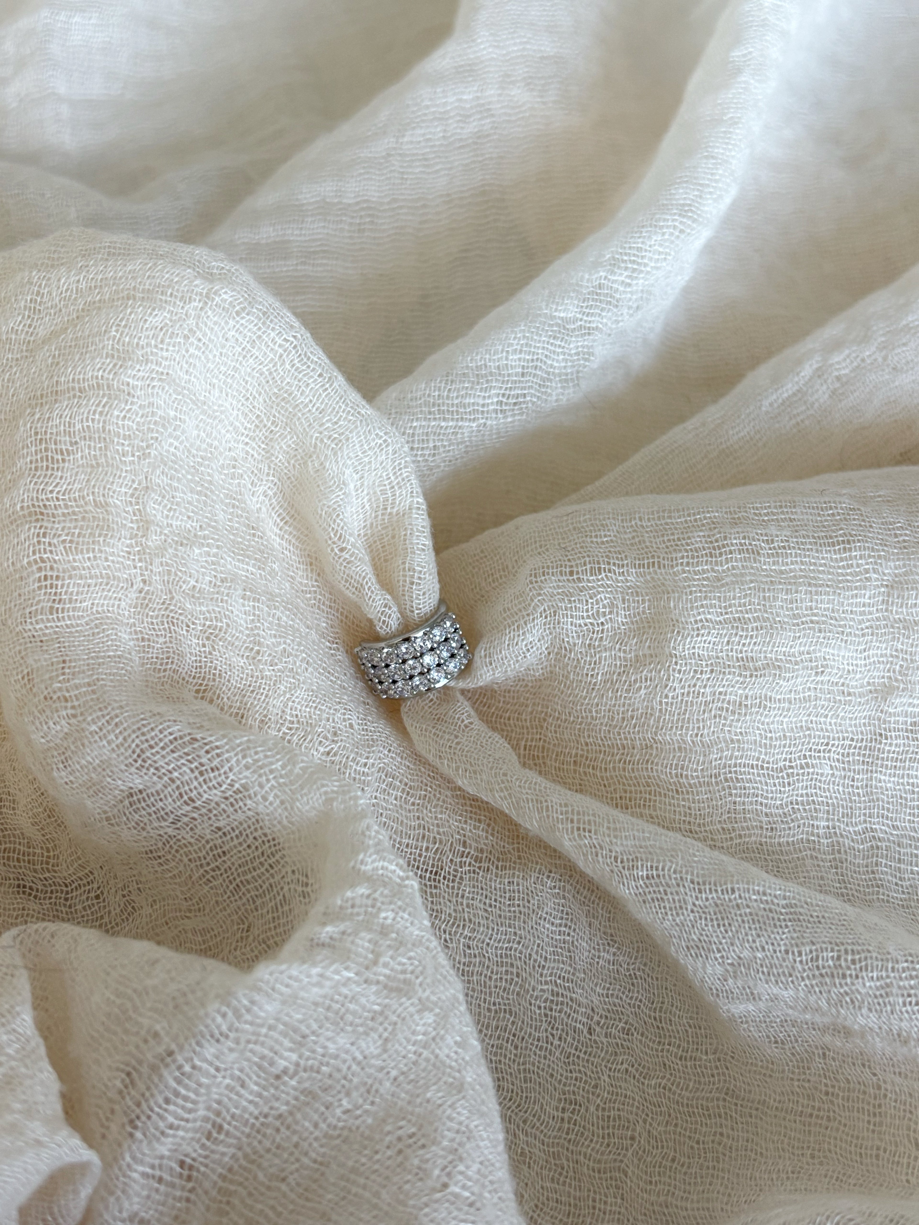 Ear Cuff Diamond Silver