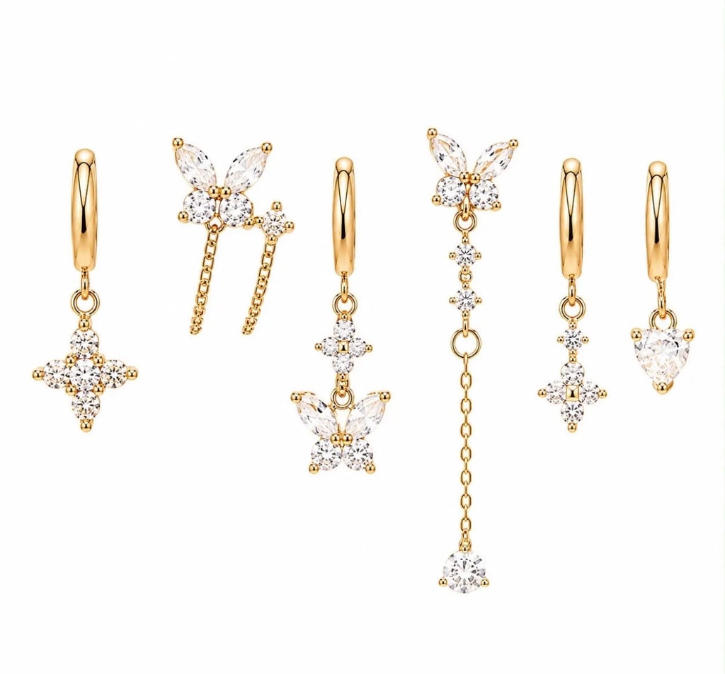 Set Orecchini Flower Silver