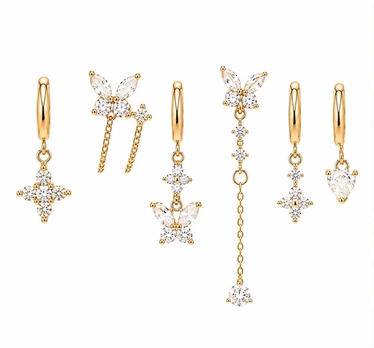 Set Orecchini Flower Silver
