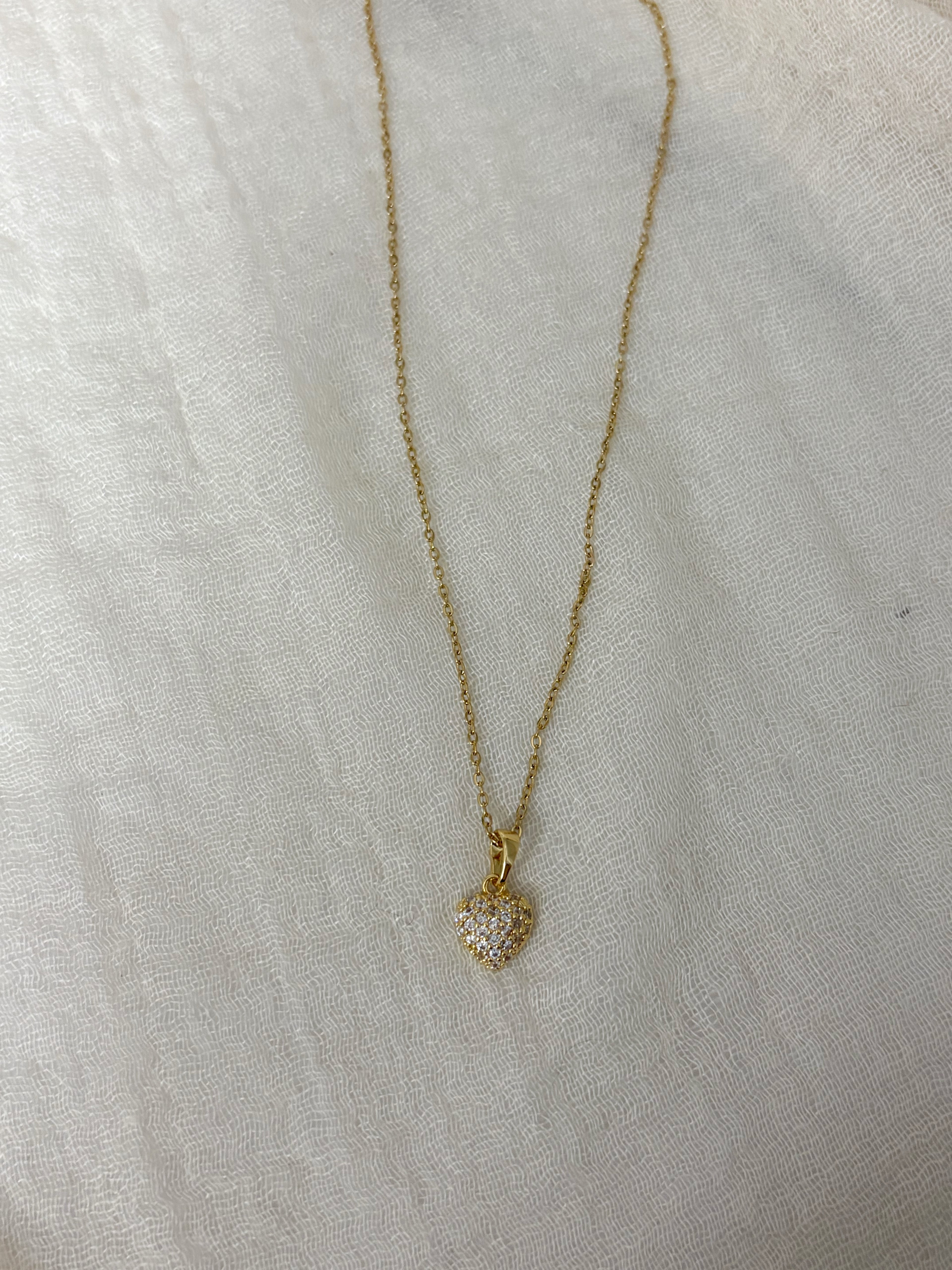 Collana Cuore Zirconato