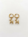 Orecchini Hoop Dog Gold