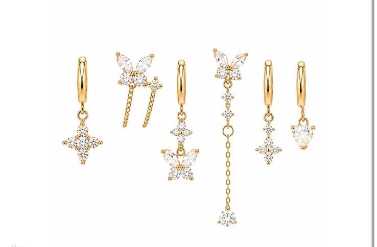 Set Orecchini Flower Gold