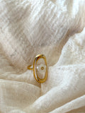 Anello Fiore Bianco