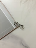Orecchini Cuore Traforato Silver