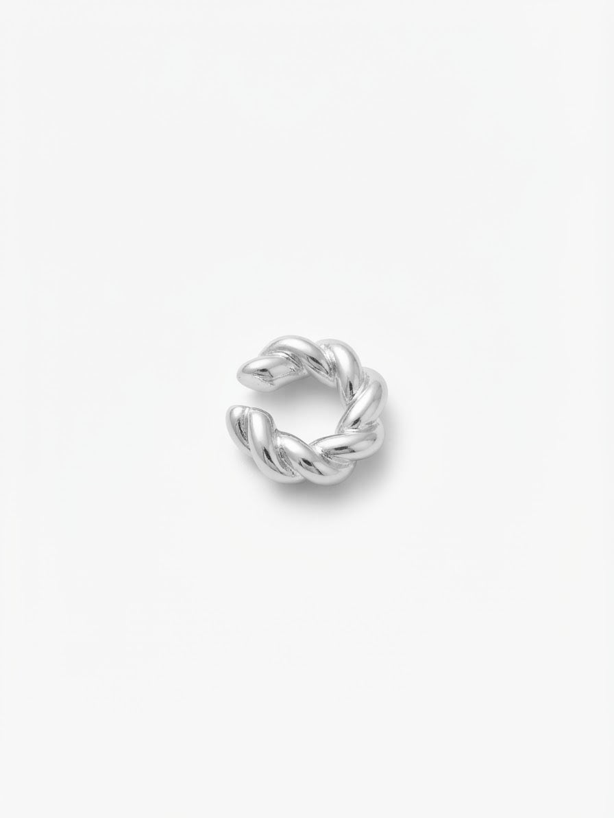 Ear Cuff Treccia Silver