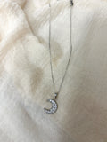 Collana Luna Zirconi Silver