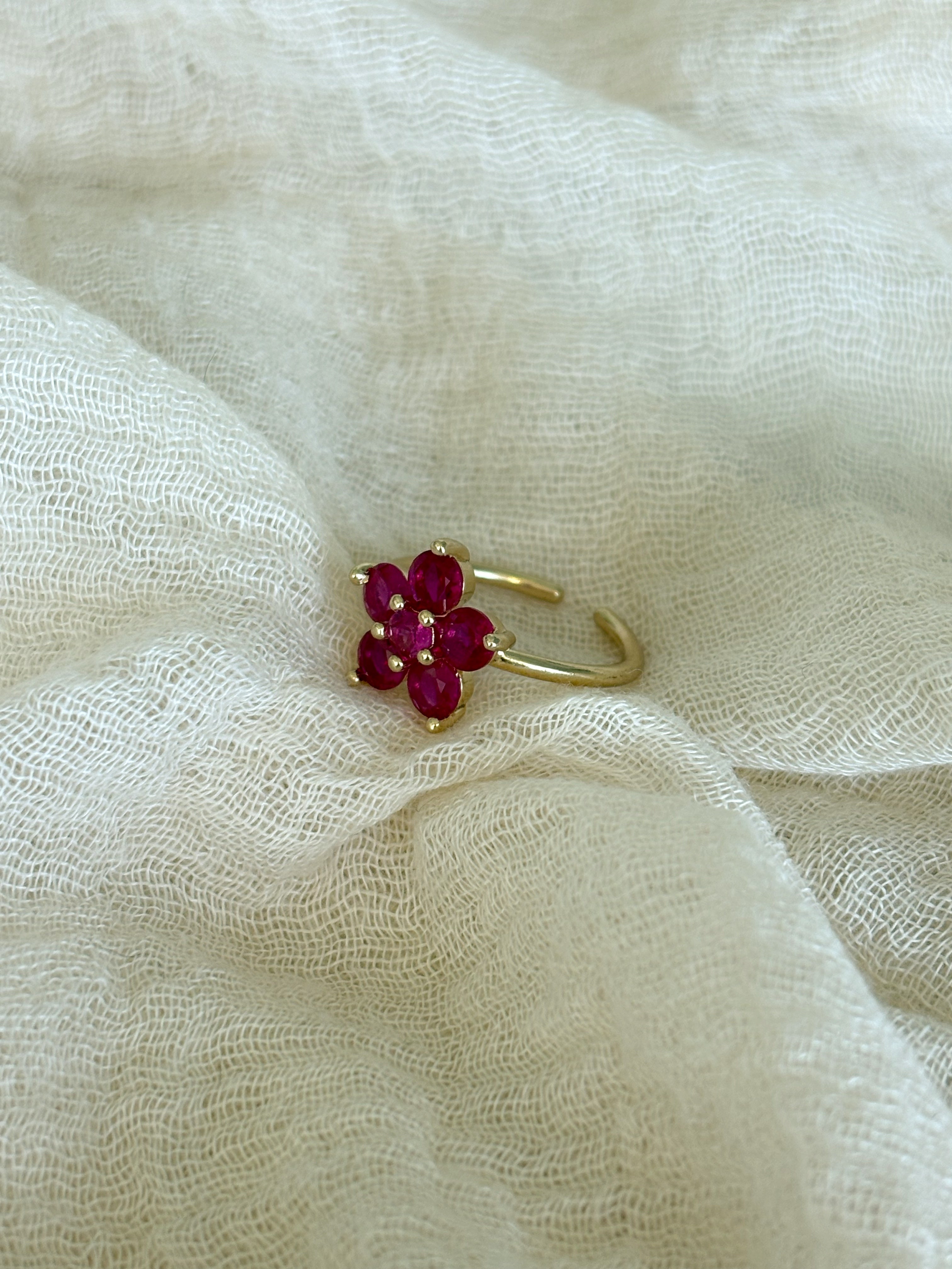 Anello Fiore Fucsia