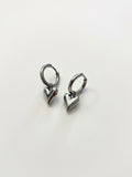 Orecchini Hoop Cuore Silver