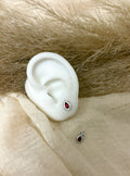 Orecchini Goccia Silver Red