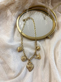 Collana Charm Cuori Gold