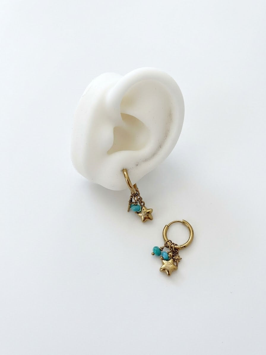 Orecchini Charm Azzurro