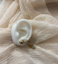 Orecchini doppio cuore gold