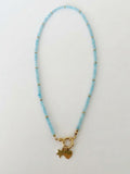 Collana Cuore Stella Azzurra