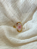Anello Fiore Realistico Rosa