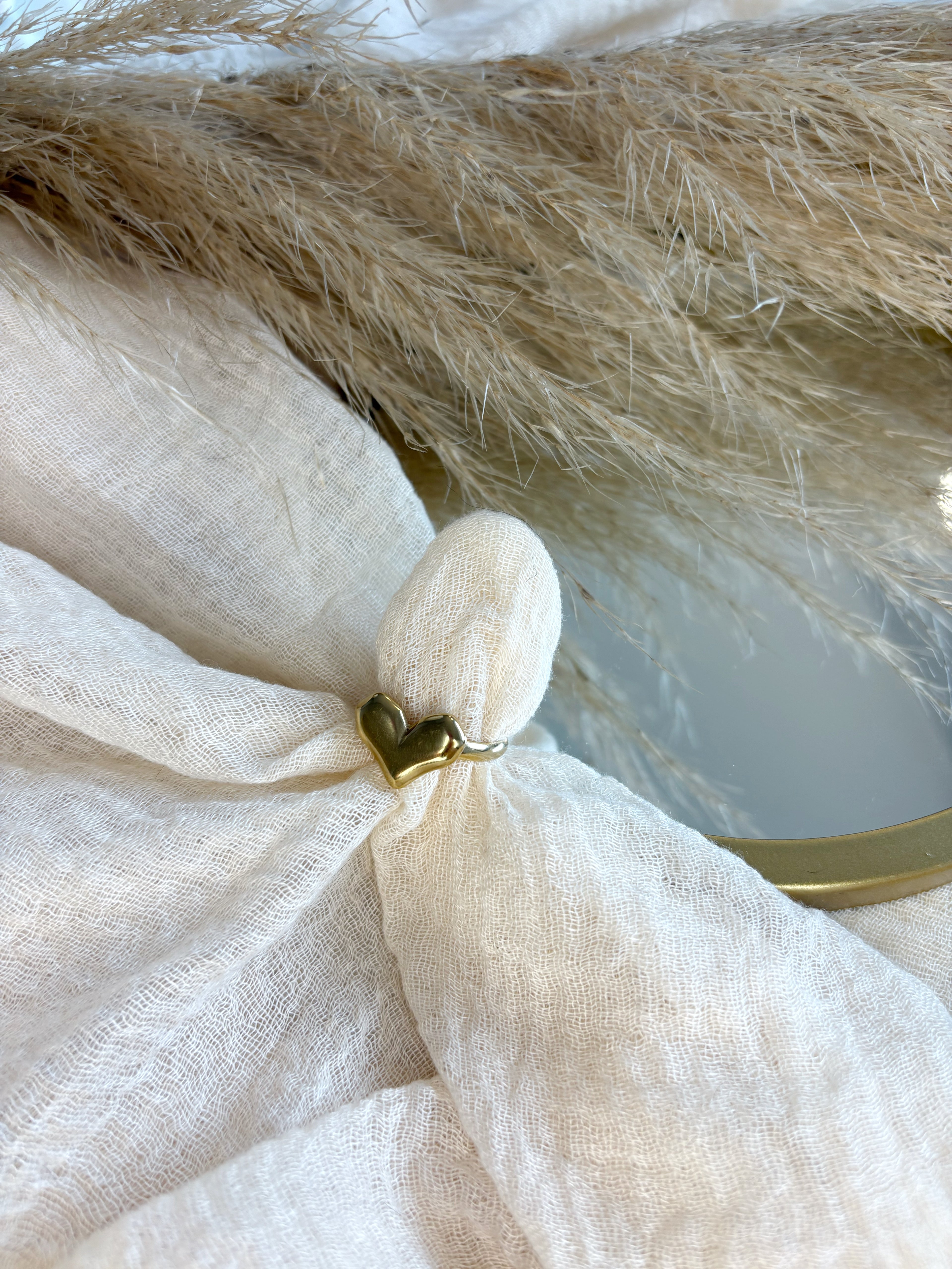 Anello Cuore Grande Gold