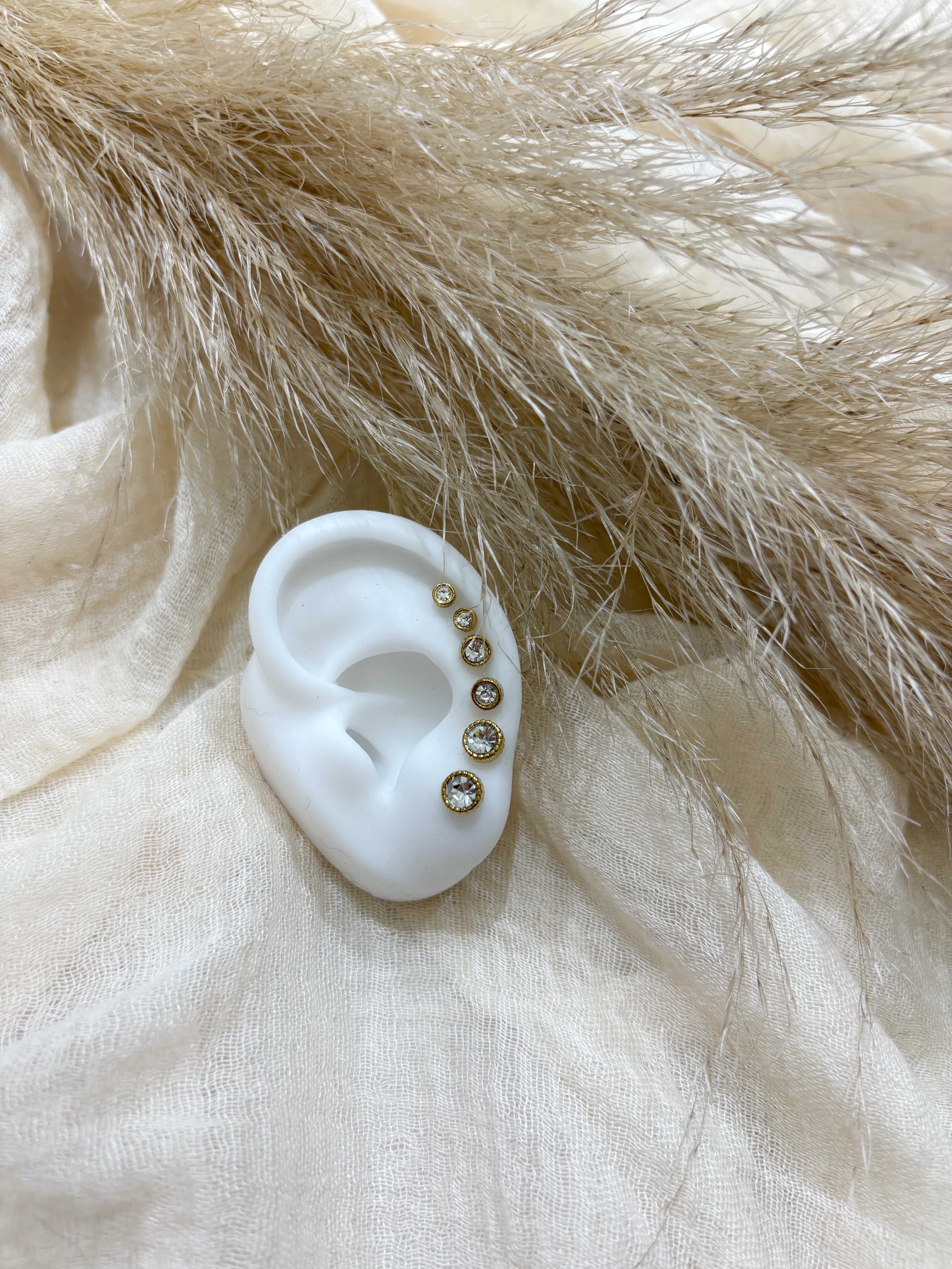 Set Orecchini Punto Luce Gold