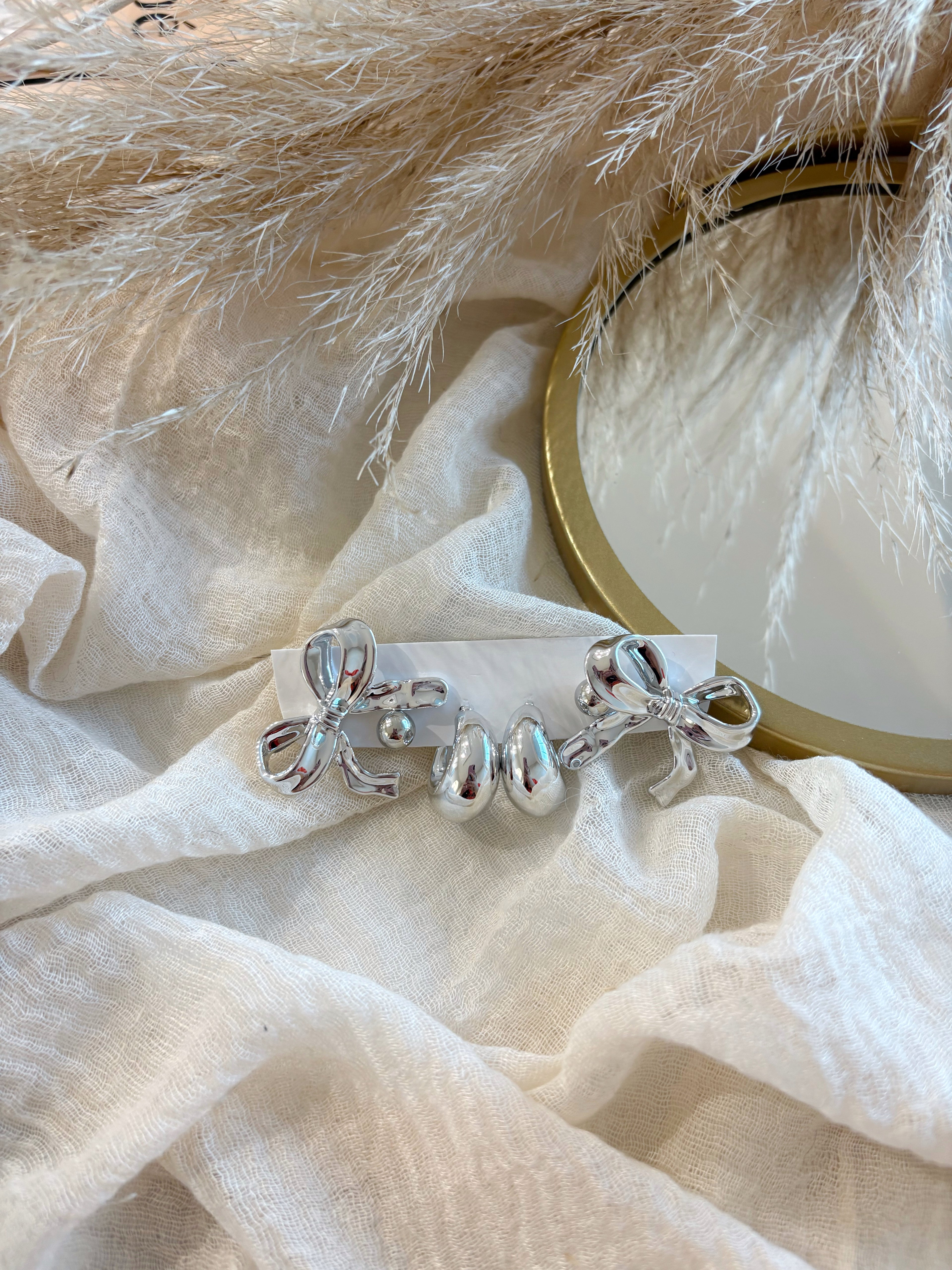 Set Orecchini Fiocco Silver