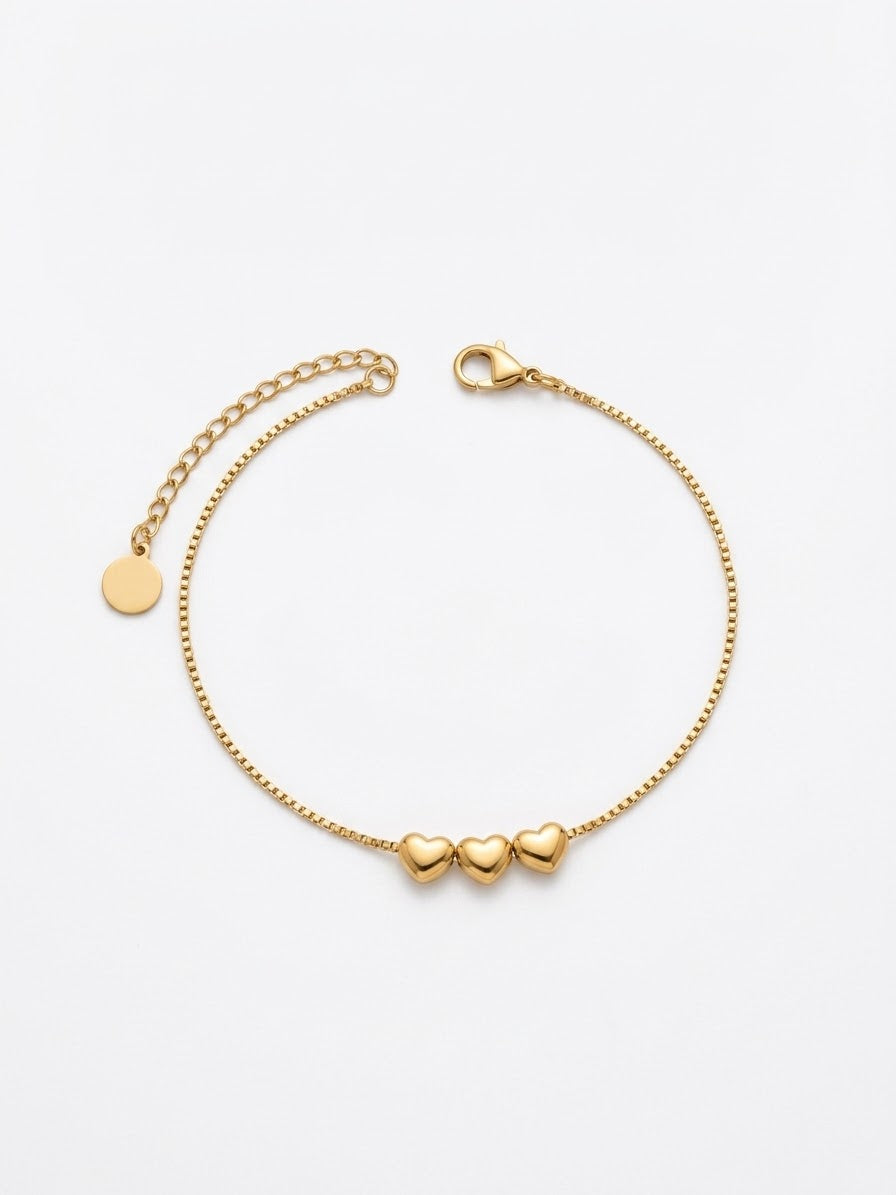 Bracciale Tre Cuori