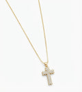 Collana Croce Zirconi Piccoli Gold