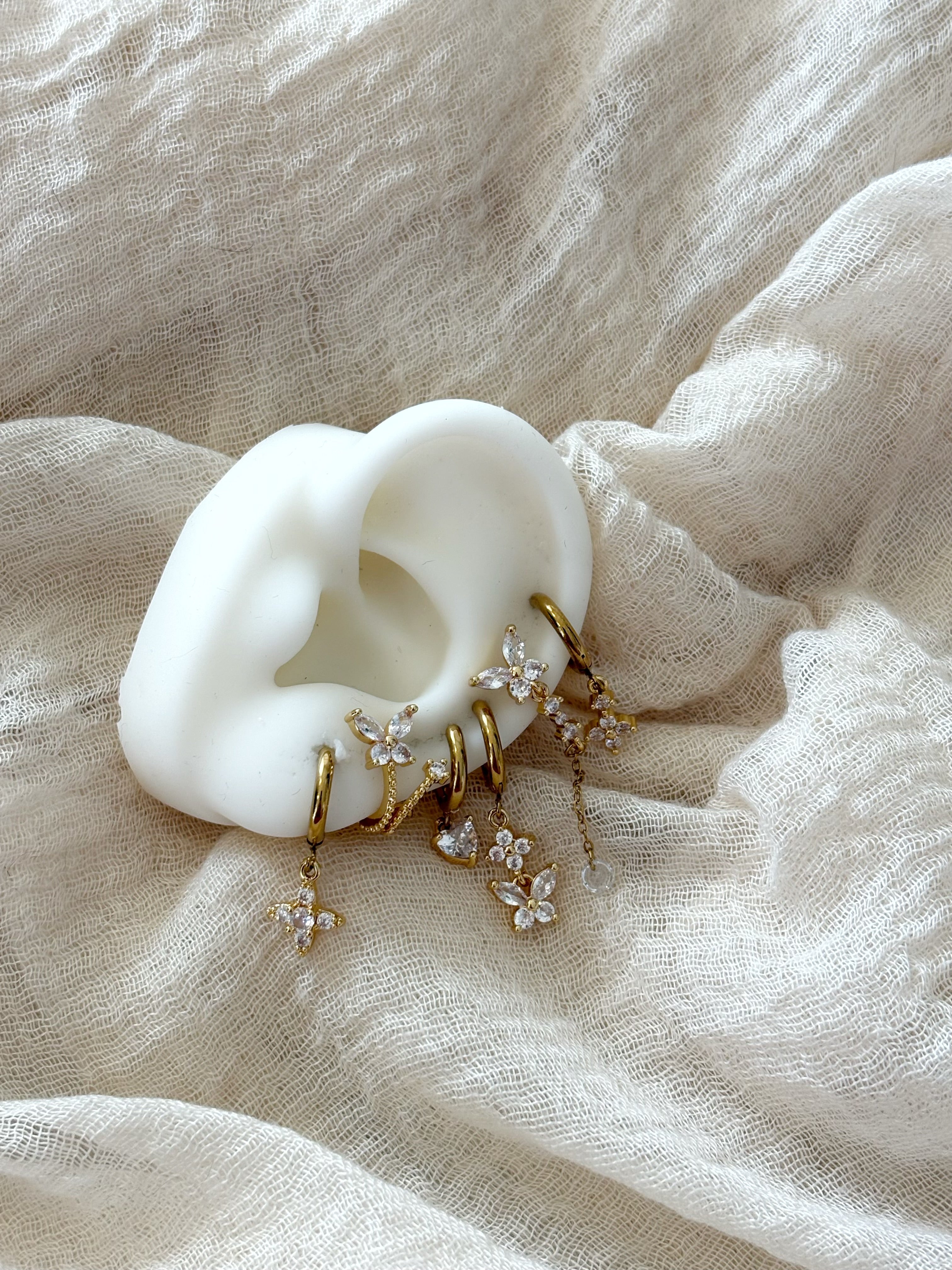 Set Orecchini Flower Gold