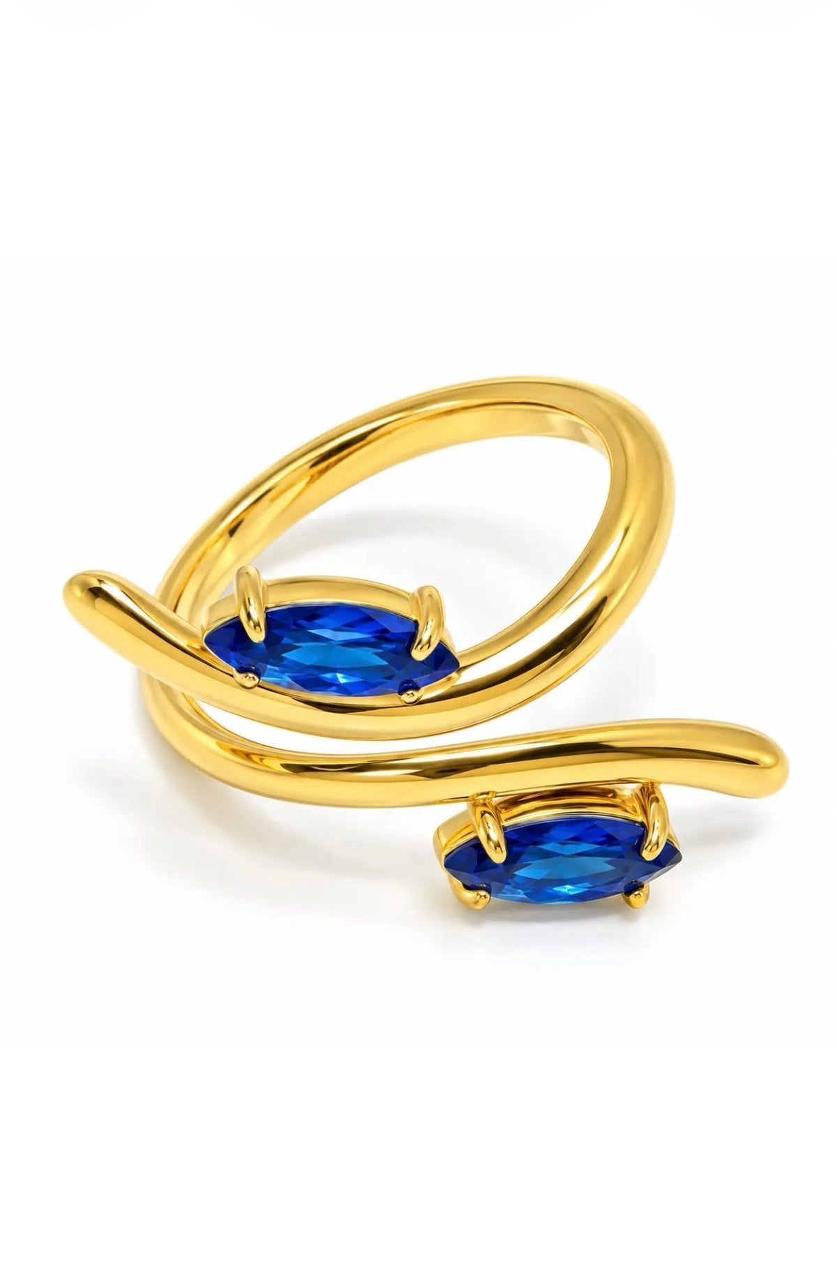 Anello Flora Blu
