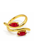 Anello Flora Rosso
