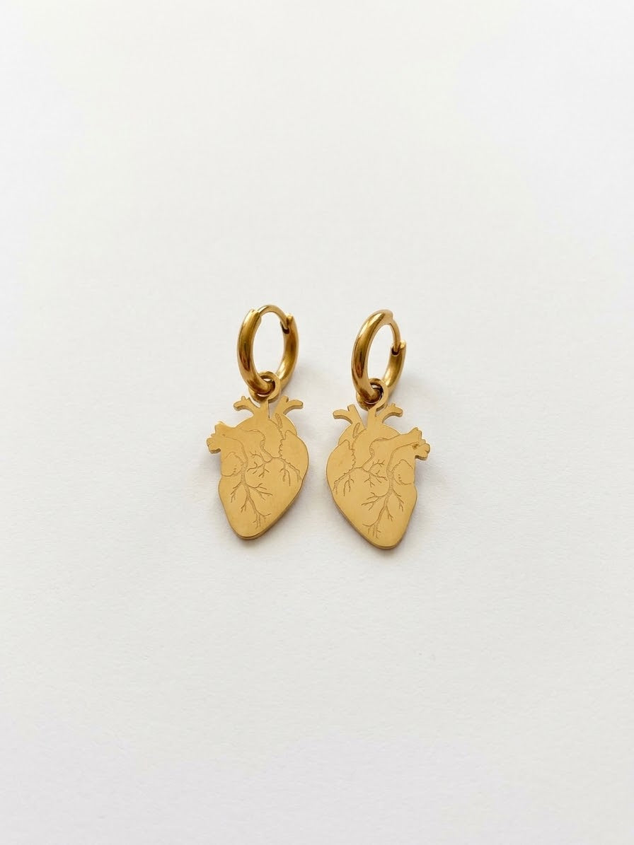 Orecchini Hoop Cuore Anatomico