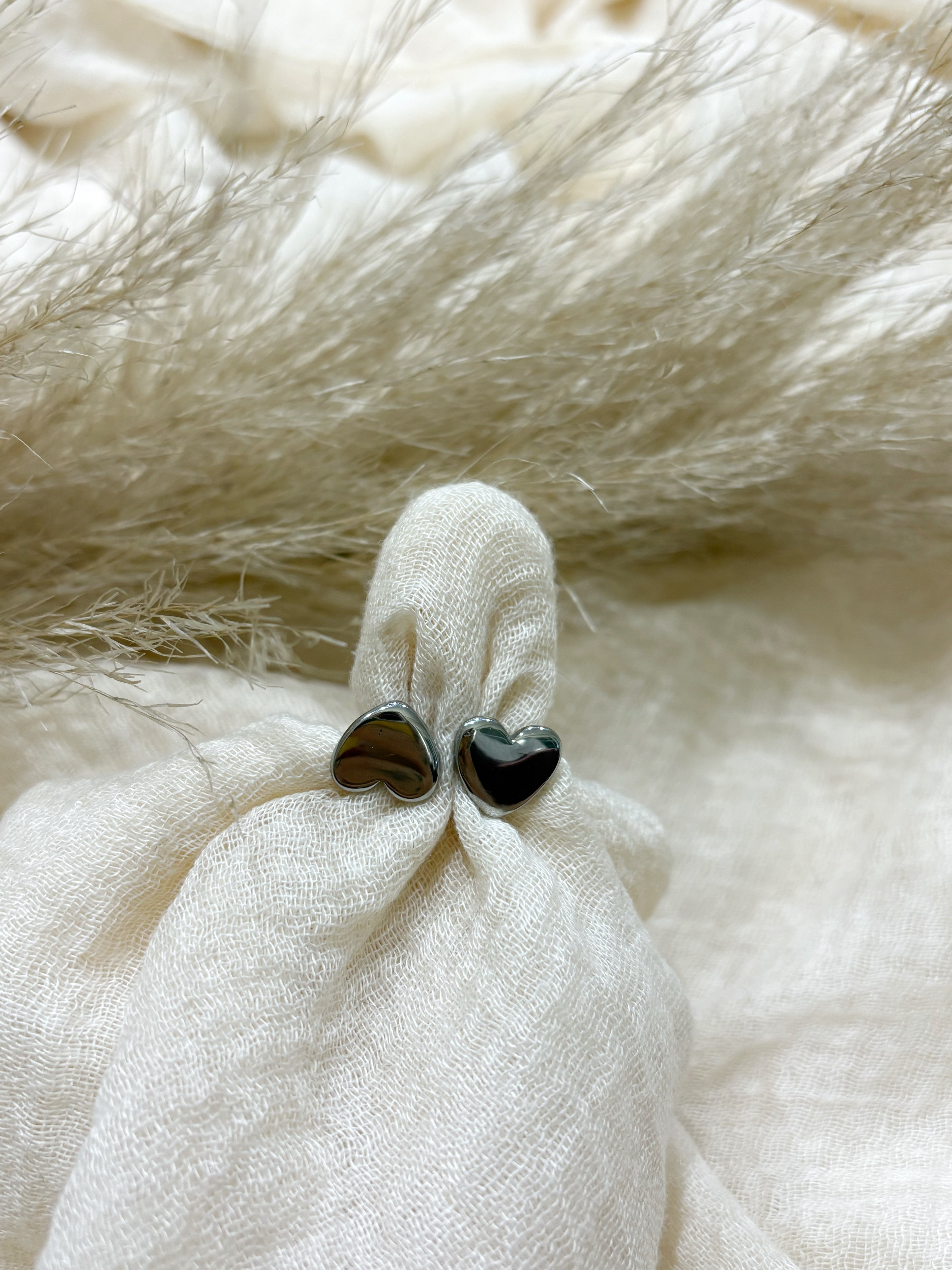 Anello Due Cuori Silver