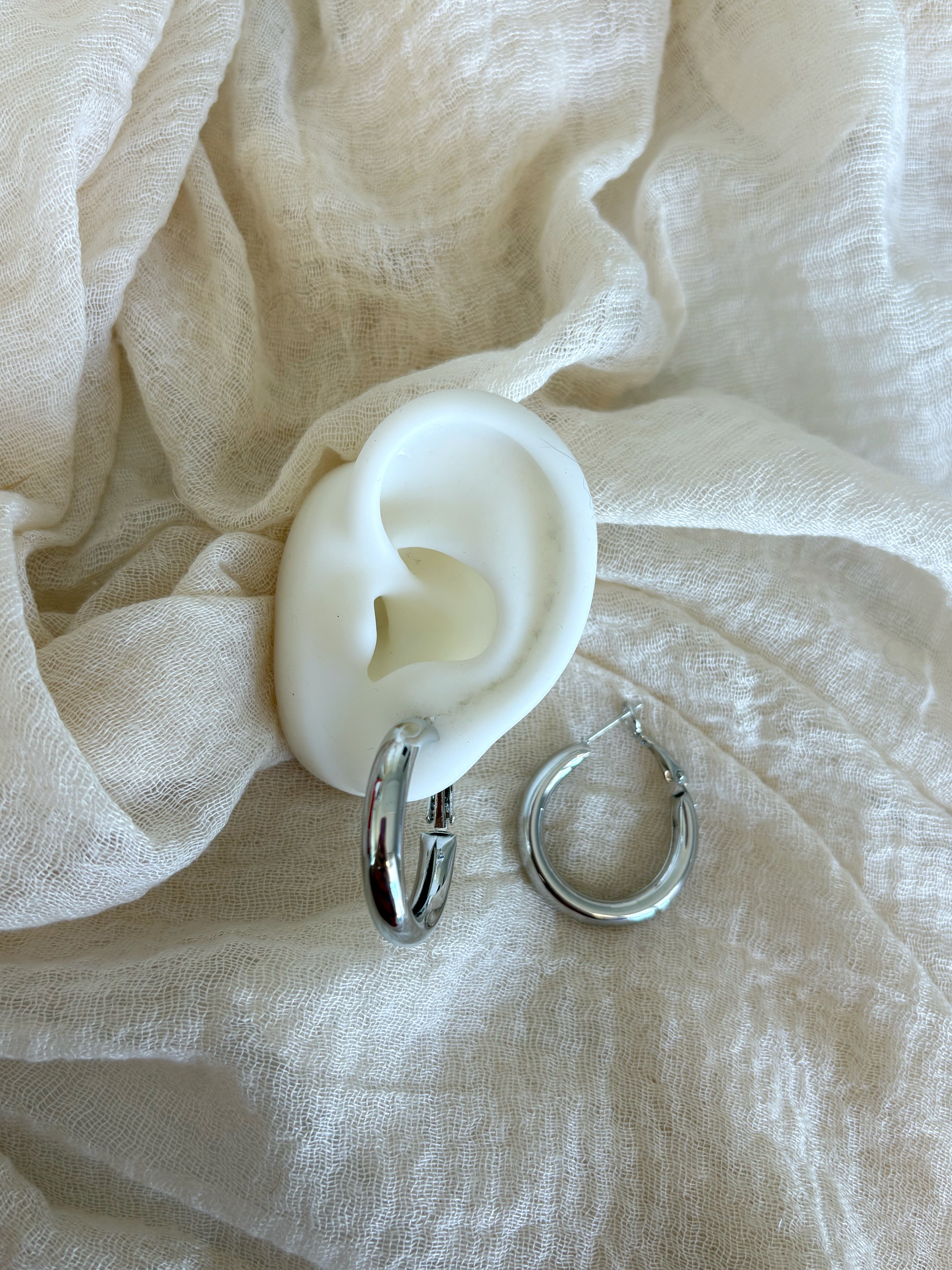 Orecchini Cerchi Medium Silver