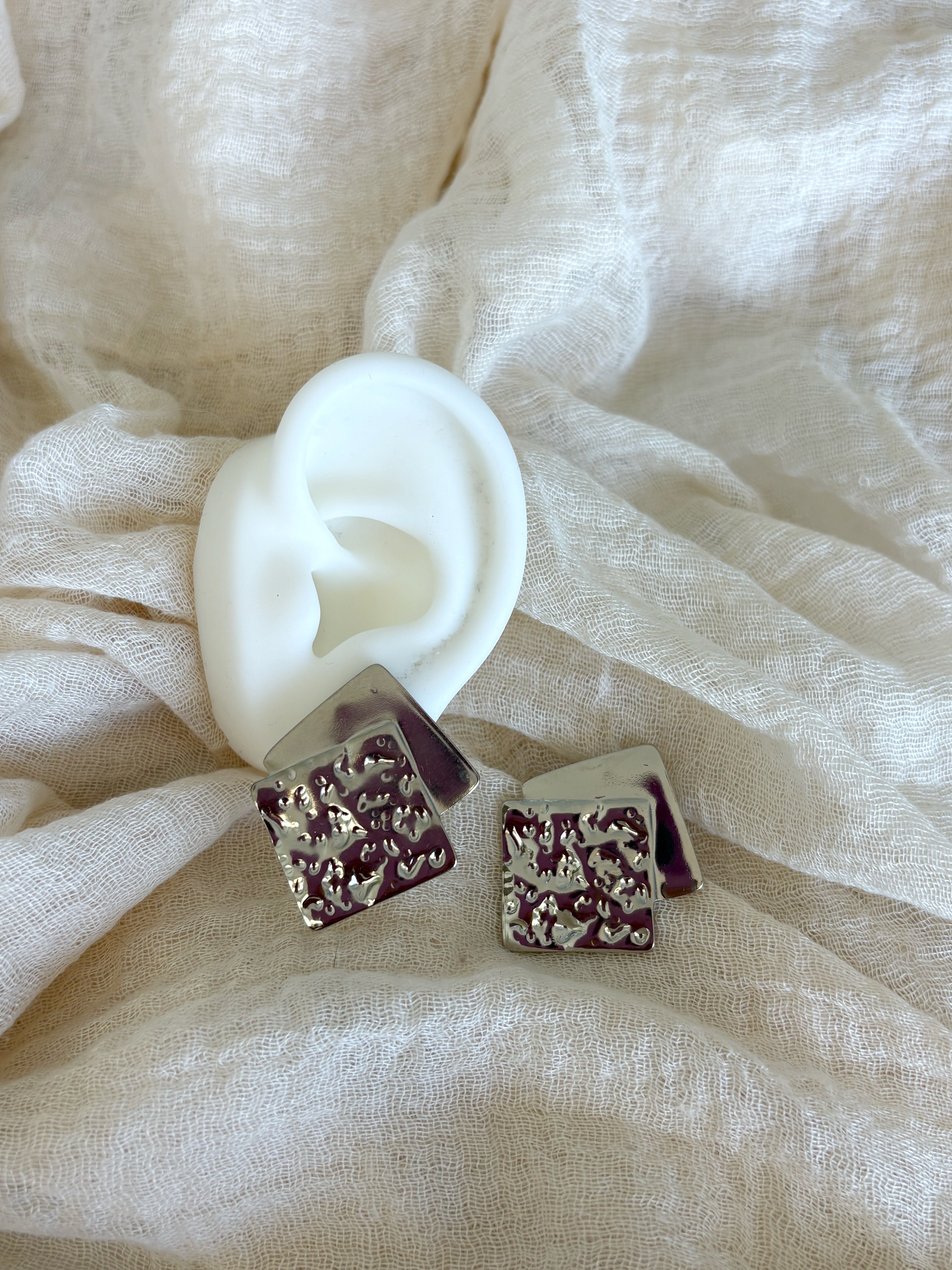 Orecchini Square Silver
