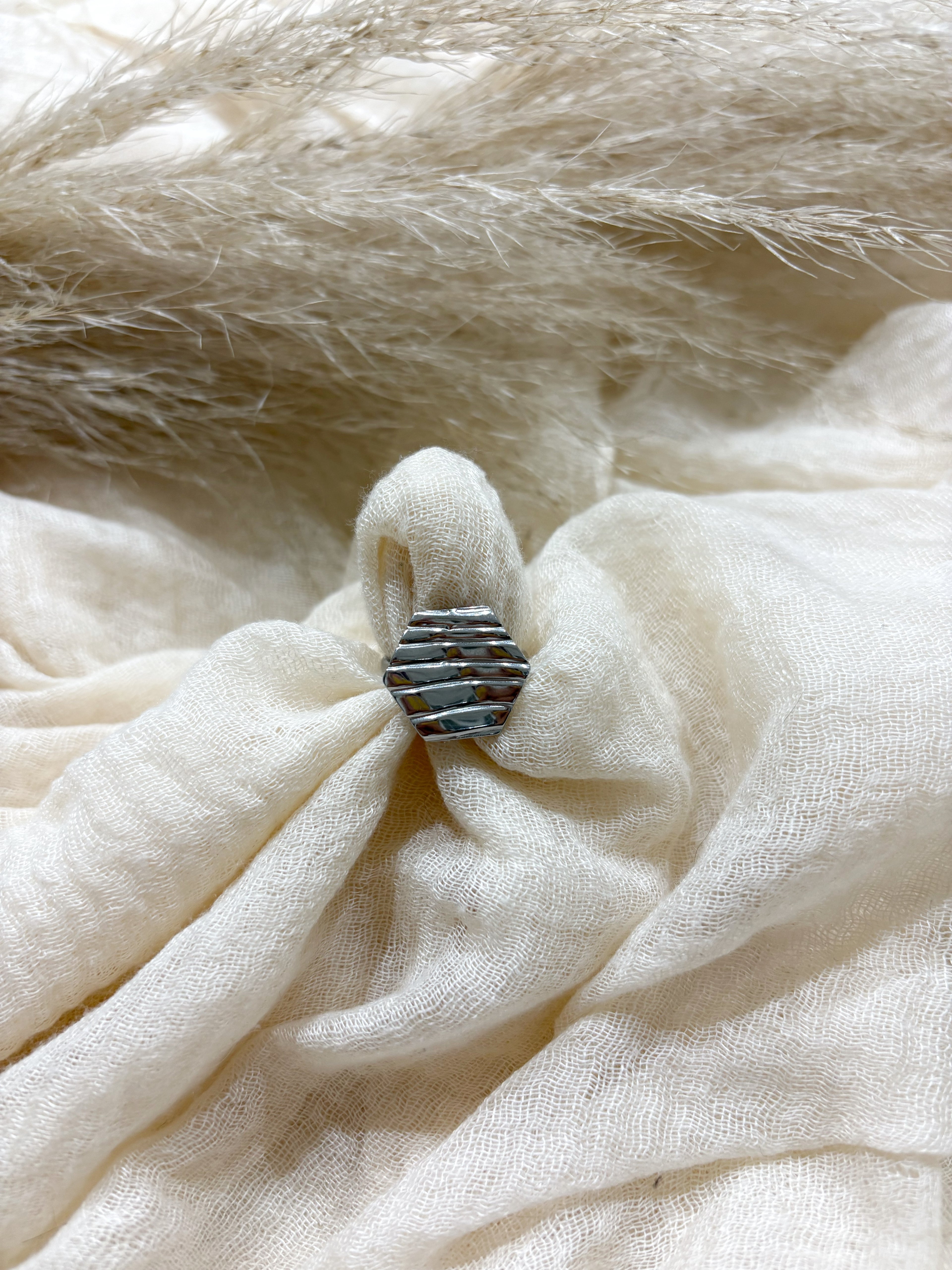 Anello Geometrico Silver