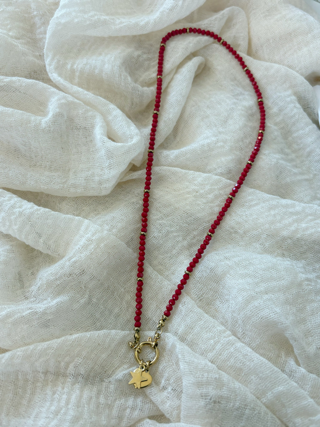 Collana Cuore Stella Rossa