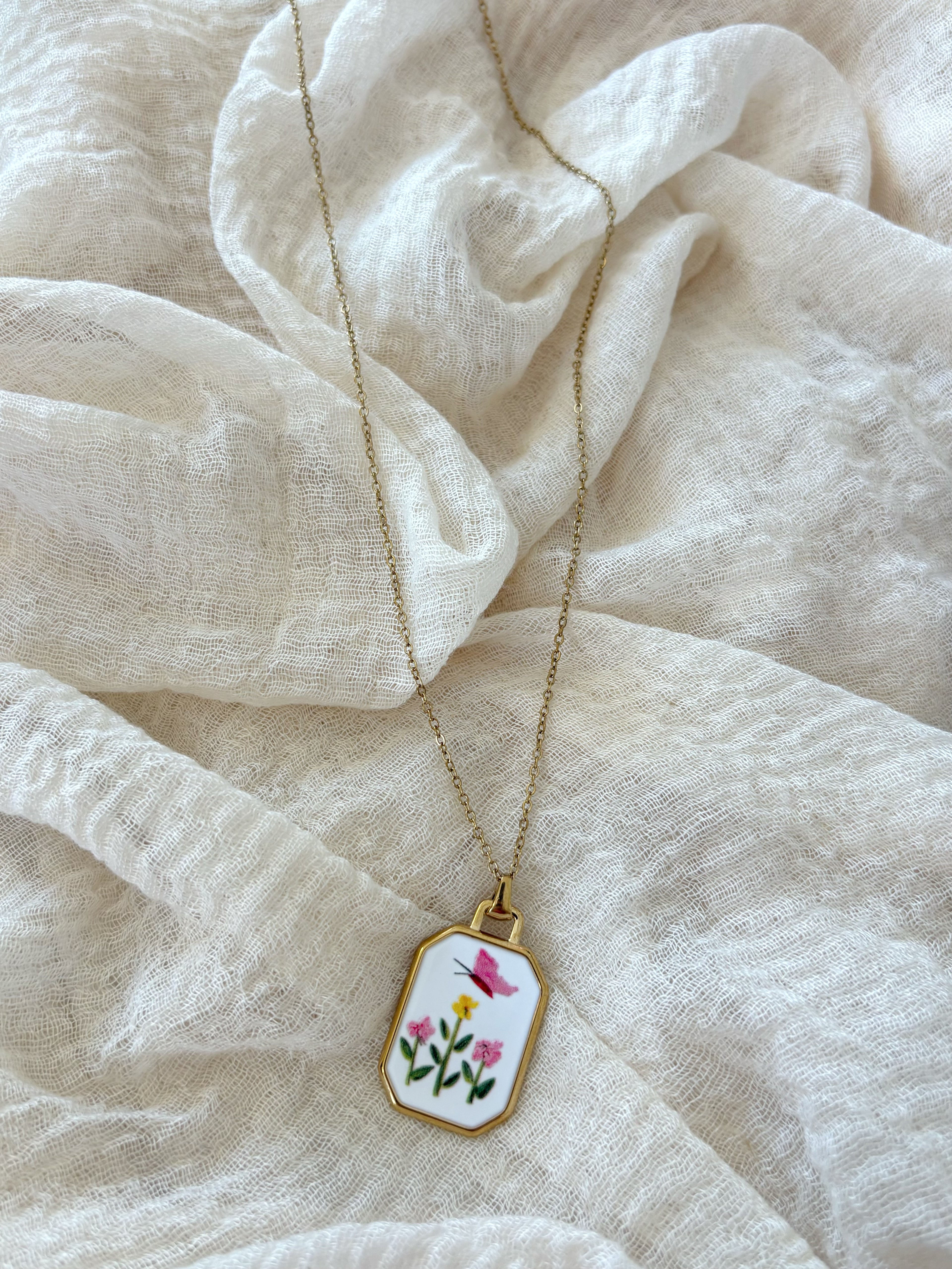 Collana Fiori Farfalla