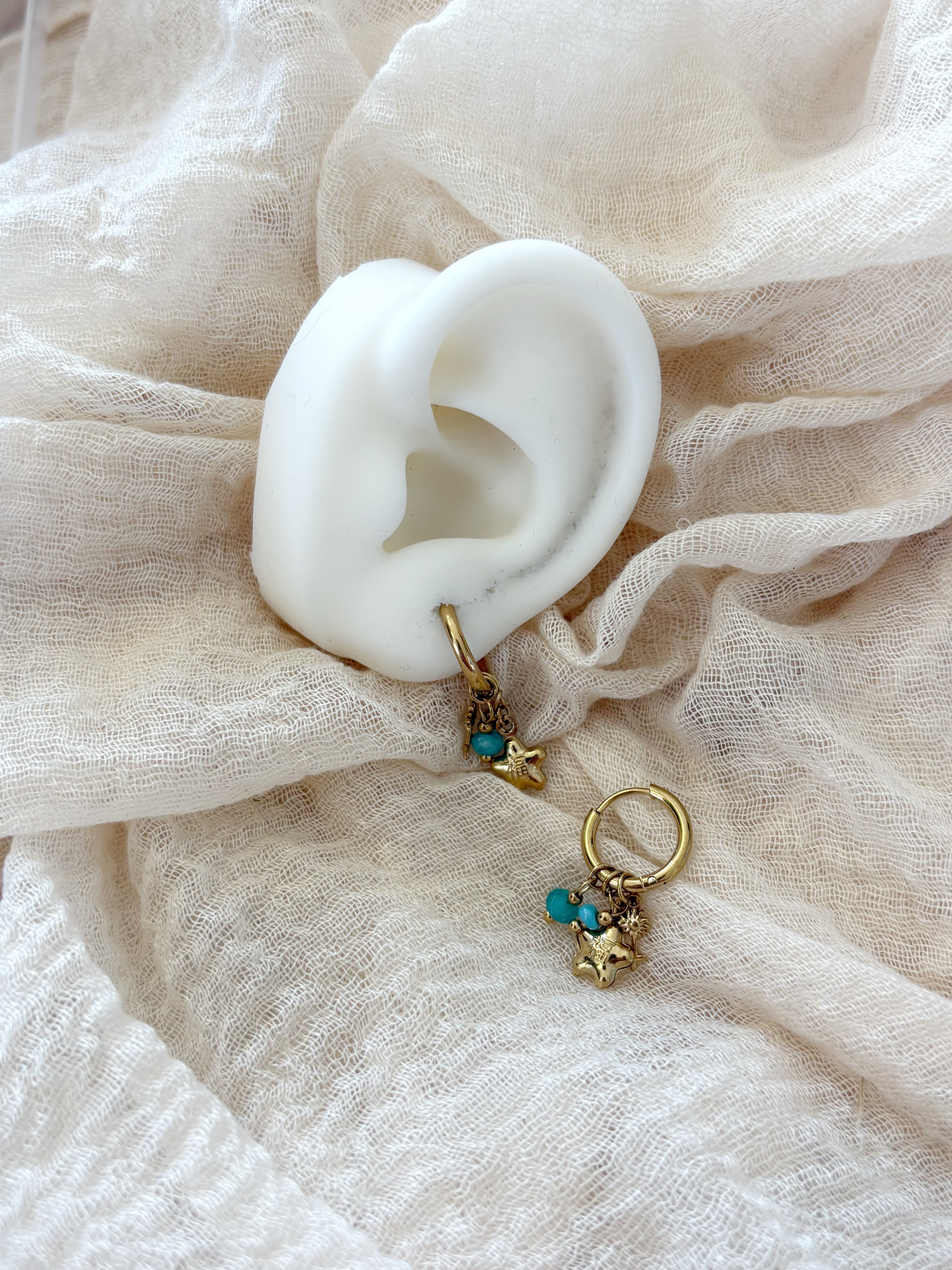 Orecchini Charm Azzurro