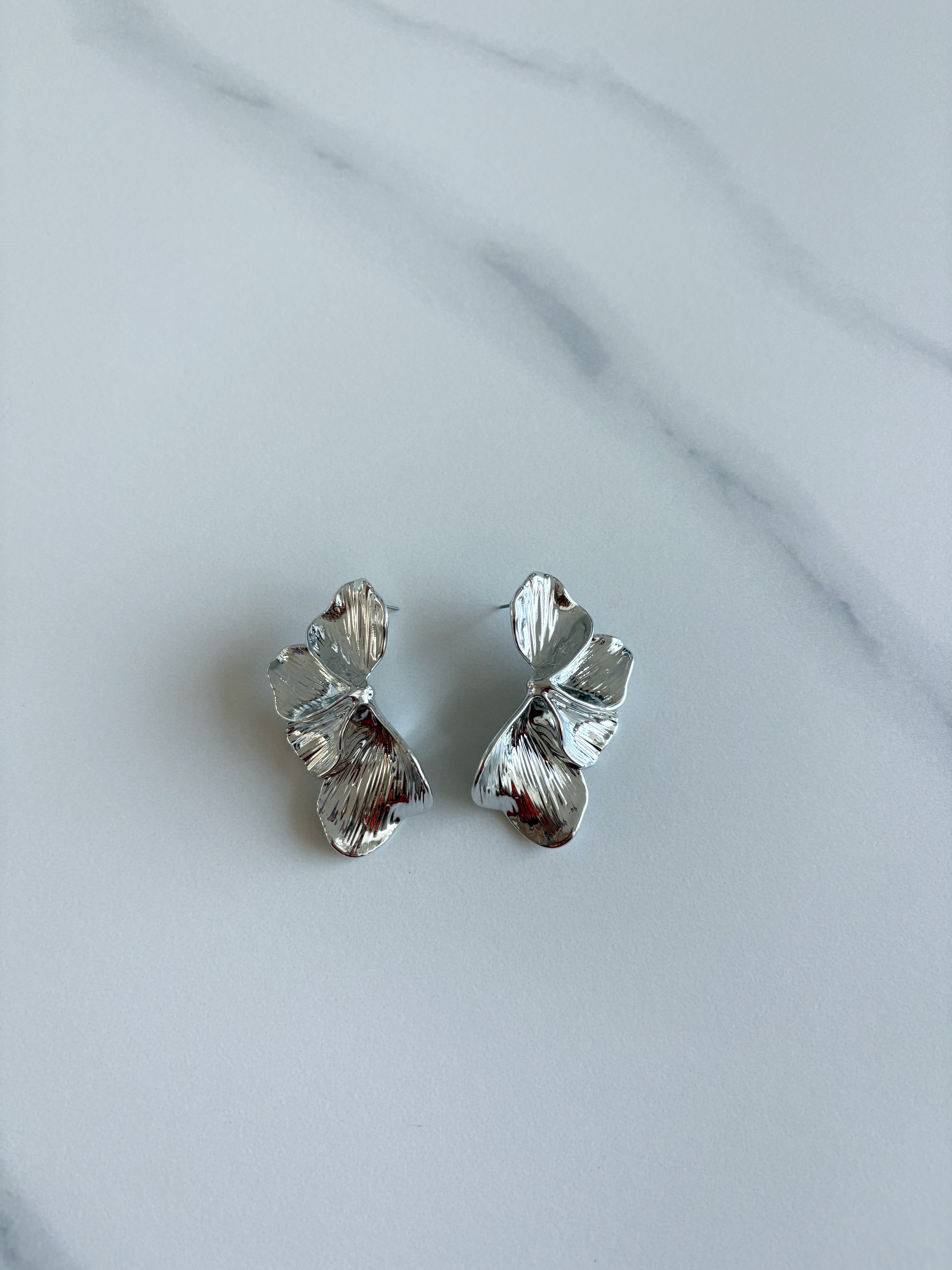 Orecchini Fiore Silver